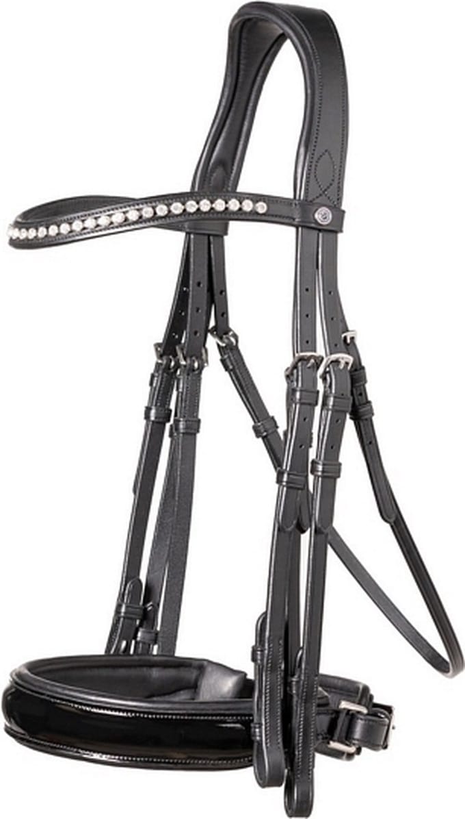 Trust Stang & trens hoofdstel Aachen - maat Full - black/black