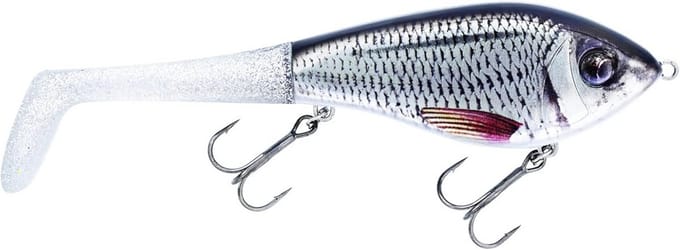 Hybride Swim Baits Kunstaas - 12 cm - 62 gram - Zwevend met Set van 2 Extra Staarten