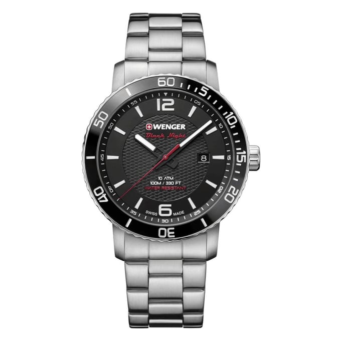 Wenger 01.1841.104 Heren Horloge Swiss-made 44mm 10 ATM