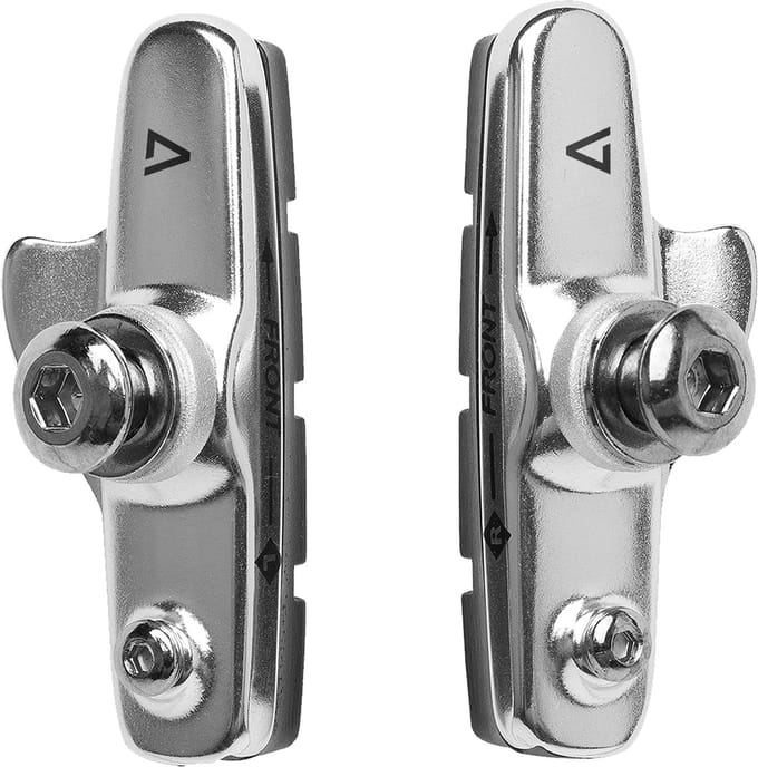 ACID fiets remblokken - 2-piece - Lengte 55 mm - Zilver/Zwart