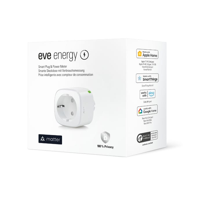 EVE Energy Europe Matter - Slimme Draadloze Stekker - Wit - 2500W