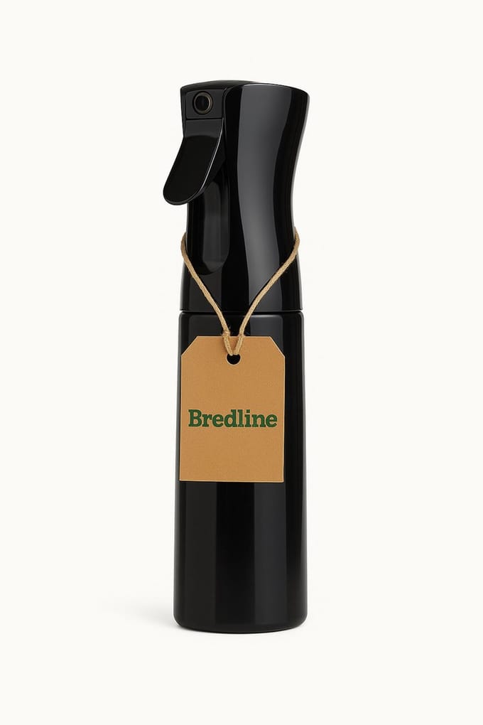 Bredline Luxe Verstuiverfles - Herbruikbare Mist Spray Fles - 300 ml - Zwart