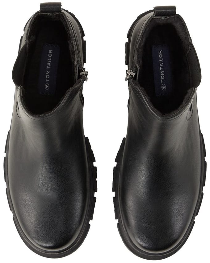 Tom Tailor - Chelsea-laarzen met voering - Maat 36 - black