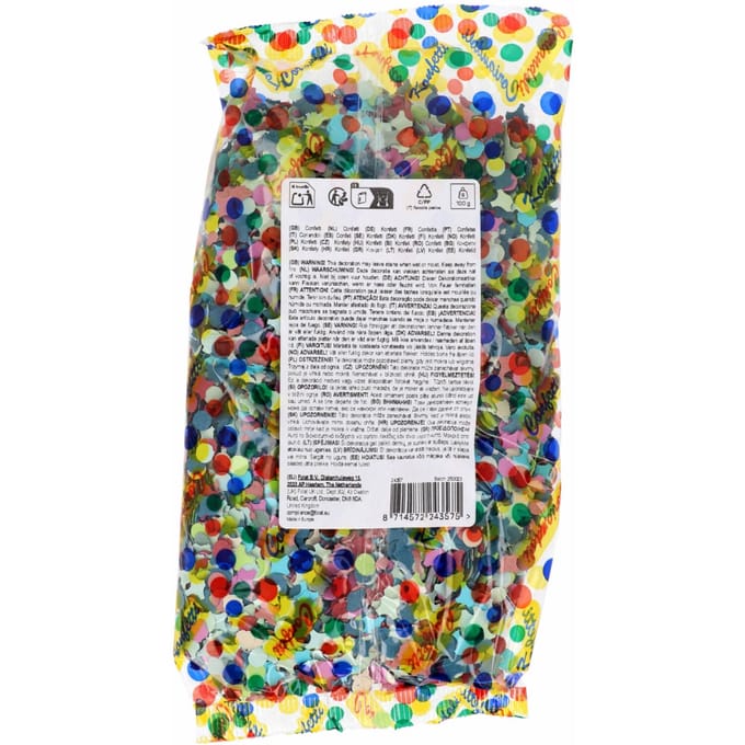 Gemengde Kleuren Confetti 100gr