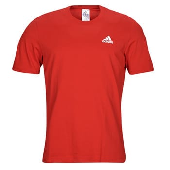 adidas Sportswear Essentials Single Jersey Geborduurd Small Logo T-shirt - Heren - Rood- S