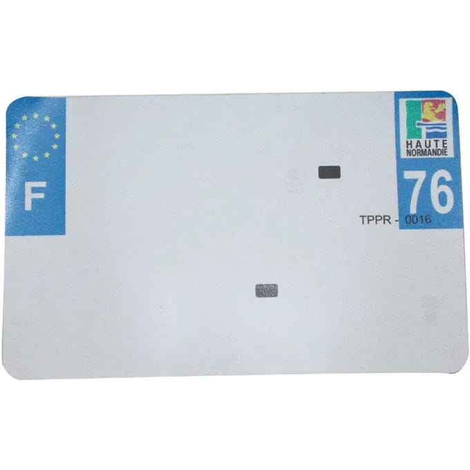Blanco PVC nummerplaatstrip Top Plaq 76