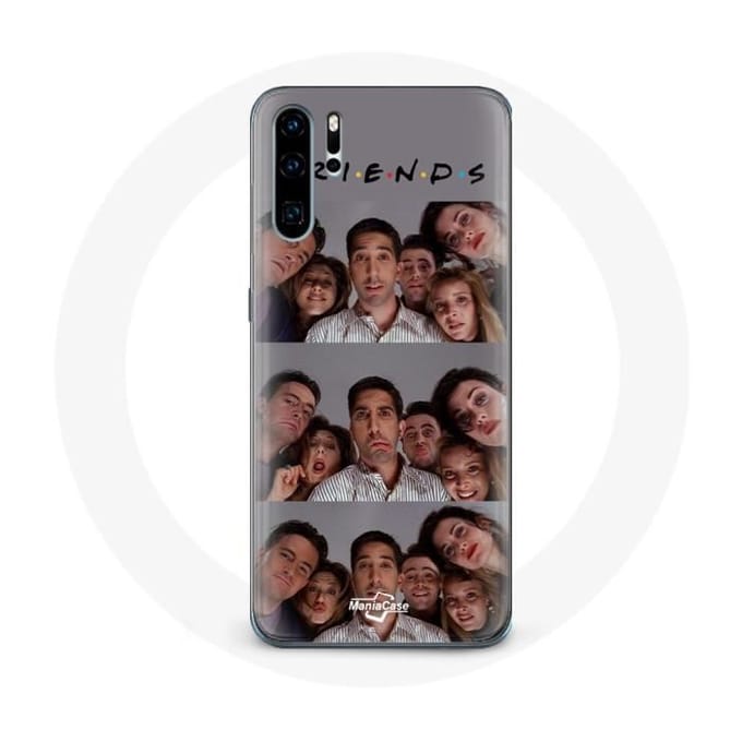 Coque - Huawei - P30 - Souple - Gris - Friends Selfie