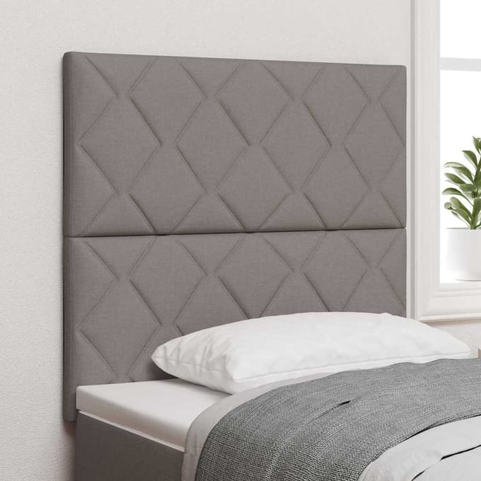 vidaXL - Hoofdbord - Taupe - 100 - cm - Stof