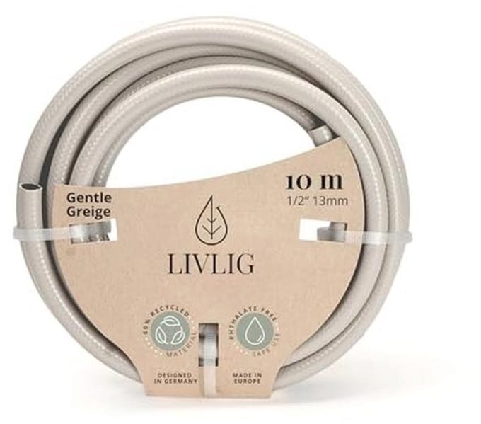 Tuinslang 10 m 1/2 Inch Gerecycled PVC Duurzaam en Kleurvast