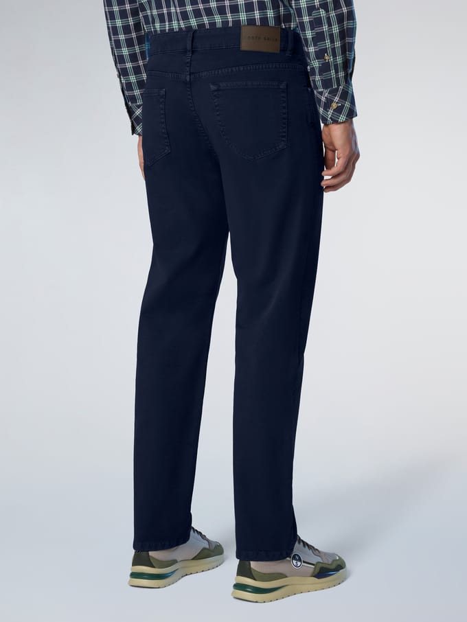 North Sails Broek Broken twill met 5-pocketstijl