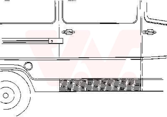 Van Wezel - ACHTER SCHERM VOOR MERCEDES BENZ BUS 207-410 1977-1995 ARC804884VWAN