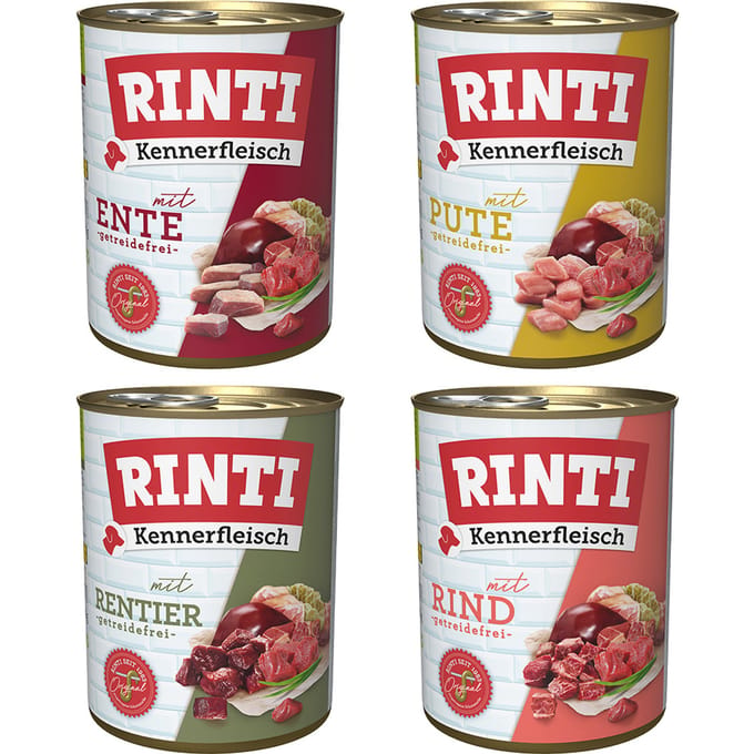 12x800g Kennerfleisch Mix 2 RINTI Hondenvoer