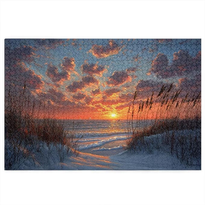 Houten Puzzel - Landschap Puzzel - Ontspanning Thuis - Lettertips Achterkant - 1500 Stukjes - Meerkleurig