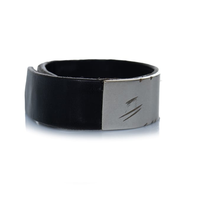 Maison Margiela, leren en metalen armband