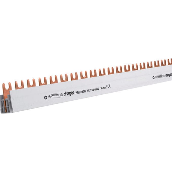 Hager Quickbusbar Kamrail - KDN280B