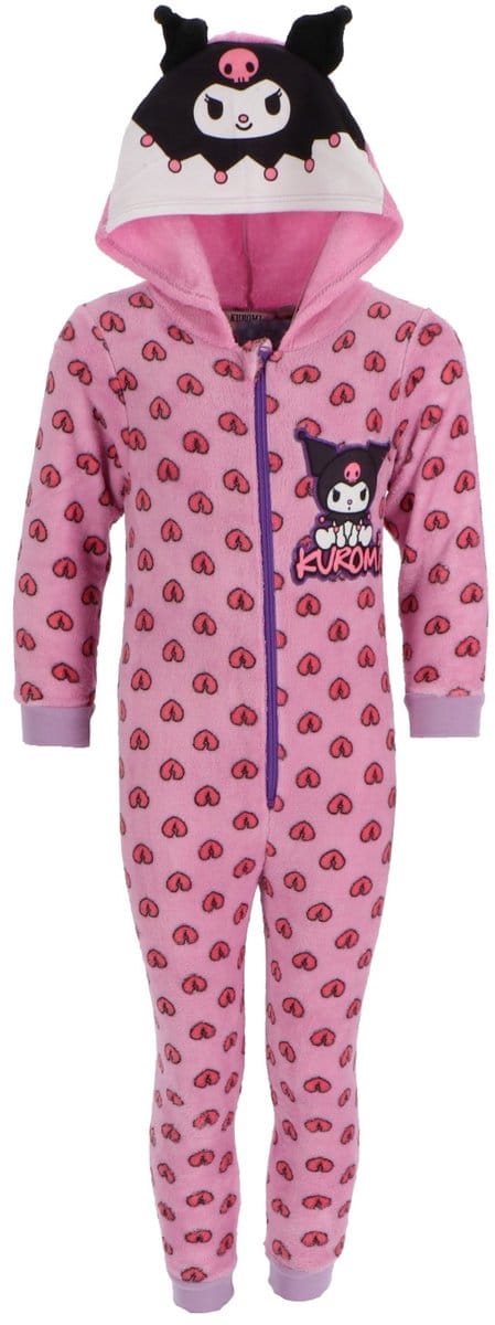 Kuromi Onesie - Maat 122/128 - Polyester - Pyjama - Paars