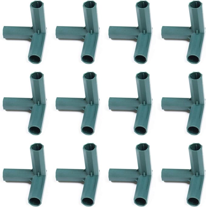 Set van 12 Universele PVC Koppelingen voor Tuinkassen en Constructies