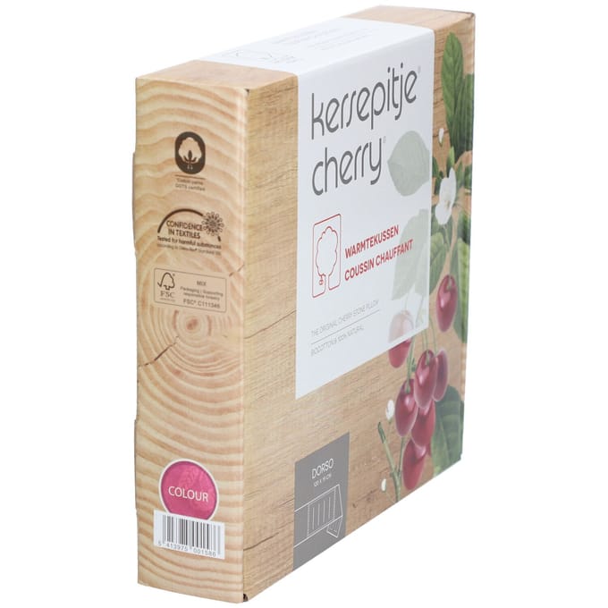 Kersepitje® Dorso - Kersenpitkussen Met Velcro - Pittenzak Magnetron - The ONLY Original - 17x120cm