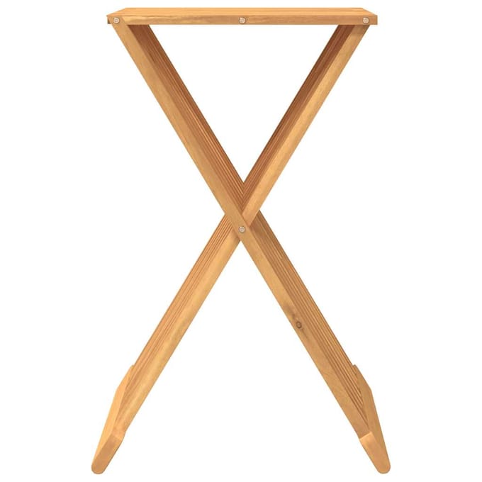 vidaXL - Kruk - inklapbaar - 40x32,5x70 - cm - massief - teakhout