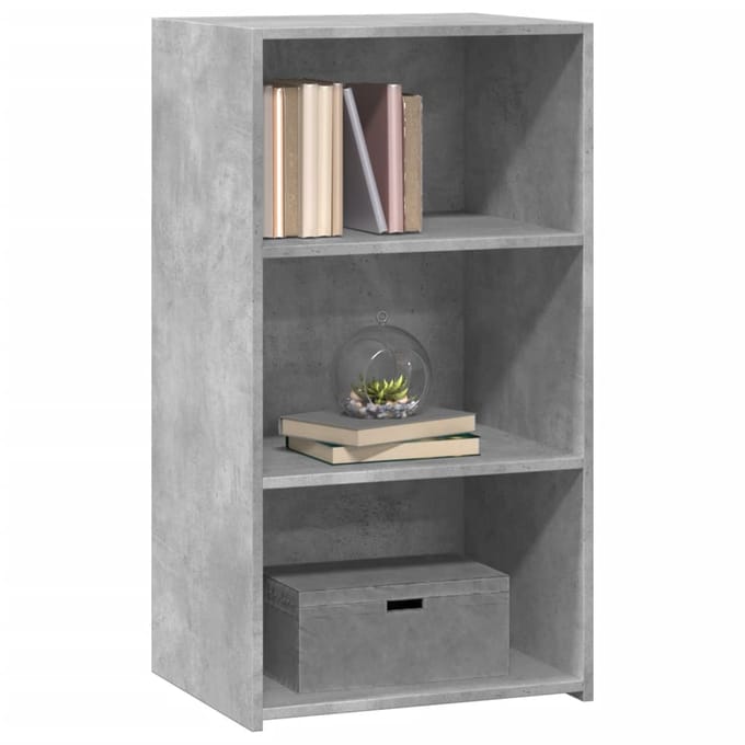 vidaXL - Dressoir - 50x41x93 - cm - bewerkt - hout - betongrijs