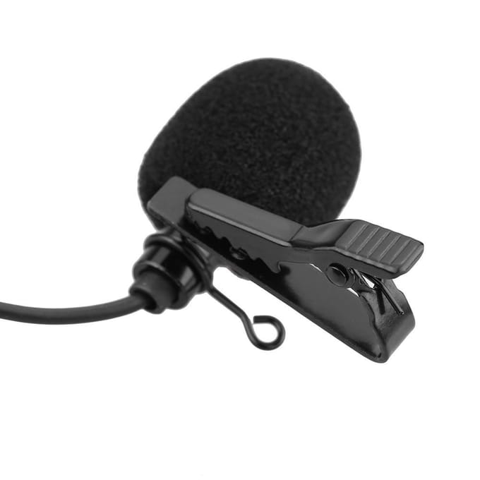 Mini draagbare clip-on revers lavalier handsfree 3,5 mm externe schroefvergrendeling jack microfoon microfoon voor computer pc laptop