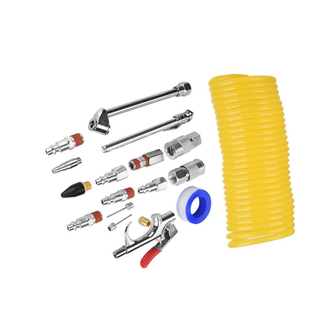 20-delige Luchtdrukleidingen Set Luchtblaaspistool Paard Pneumatische Accessoireset