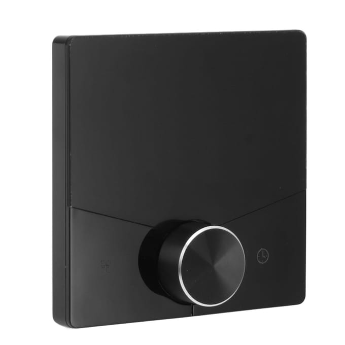 Thermostat Intelligent Écran Couleur Tactile Thermostat Numérique de Chauffage au Sol pour Maison Vapeur black