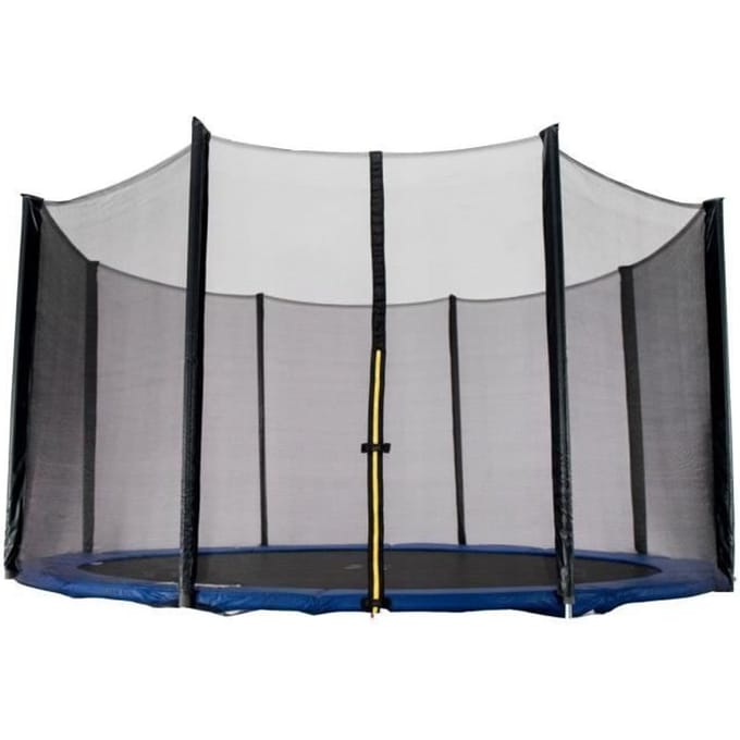 Filet de trampoline - Bordure extérieure - Filet de sécurité - noir - 366 cm noir