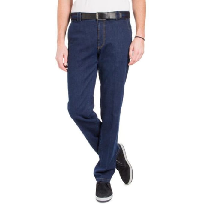 Meyer - Basic pantalon - Heren - 24 - Blauw - Katoen - Roma-9-629