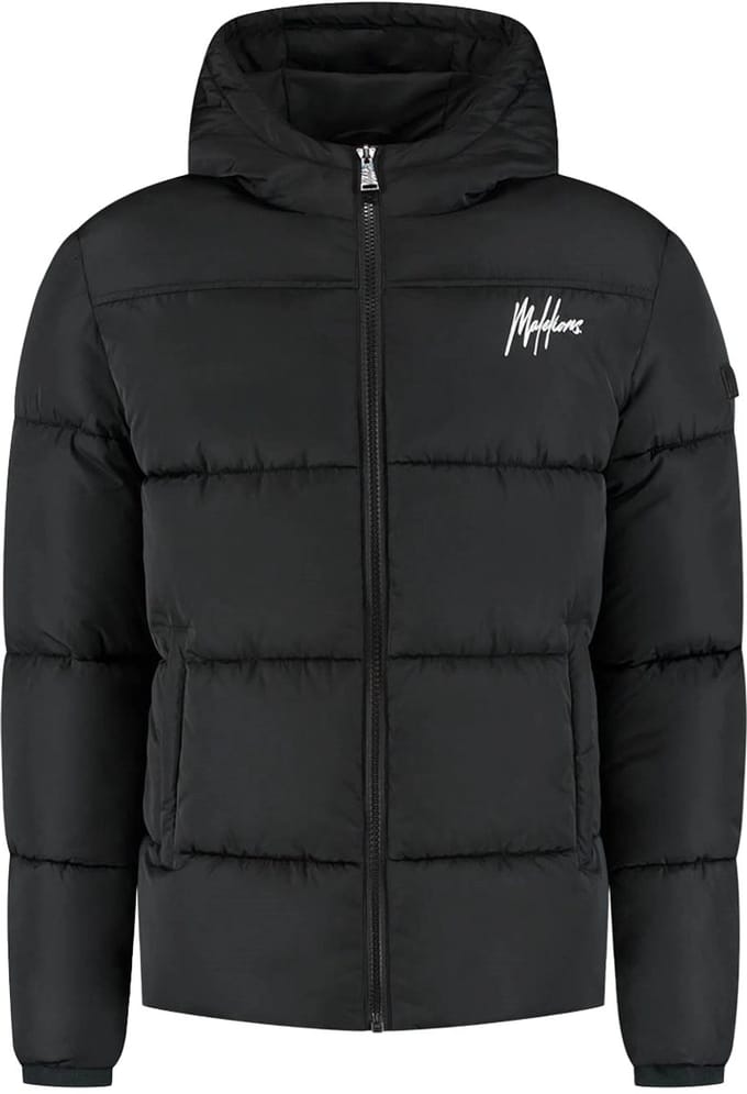 Malelions sport ace puffer jacket in de kleur zwart.