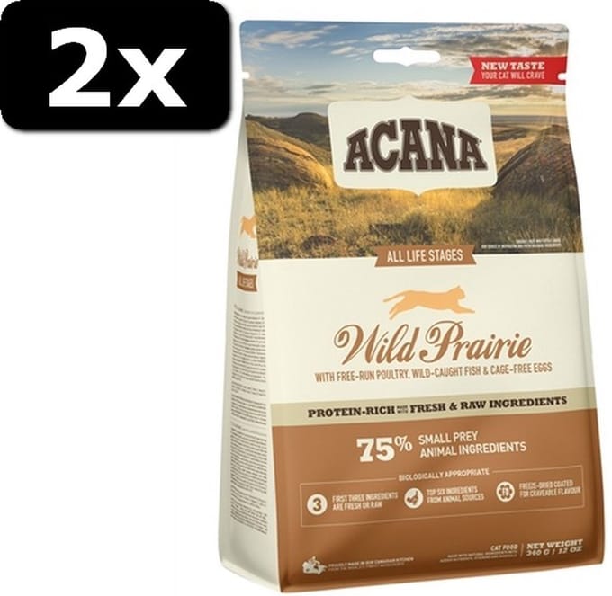 2x ACANA CAT WILD PRAIRIE 340GR