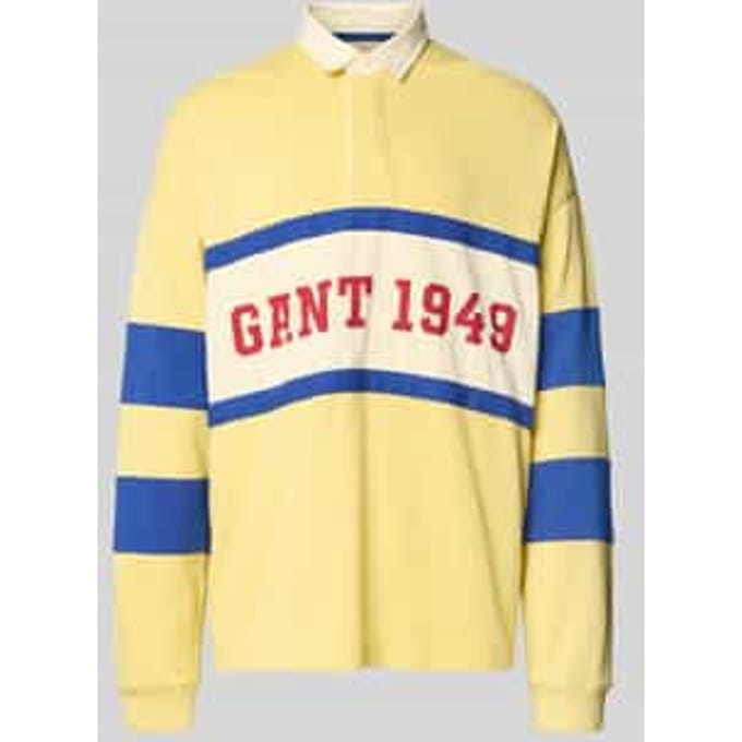 Relaxed fit shirt met lange mouwen met logoprint