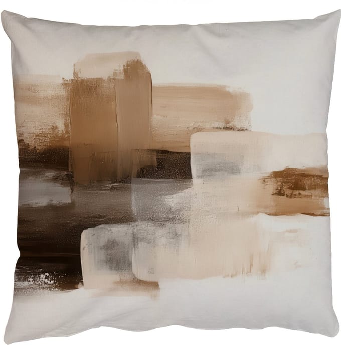 Sierkussens - Kussentjes Woonkamer - 60x60 cm - Penseelstreken - Abstract landschap - Rust