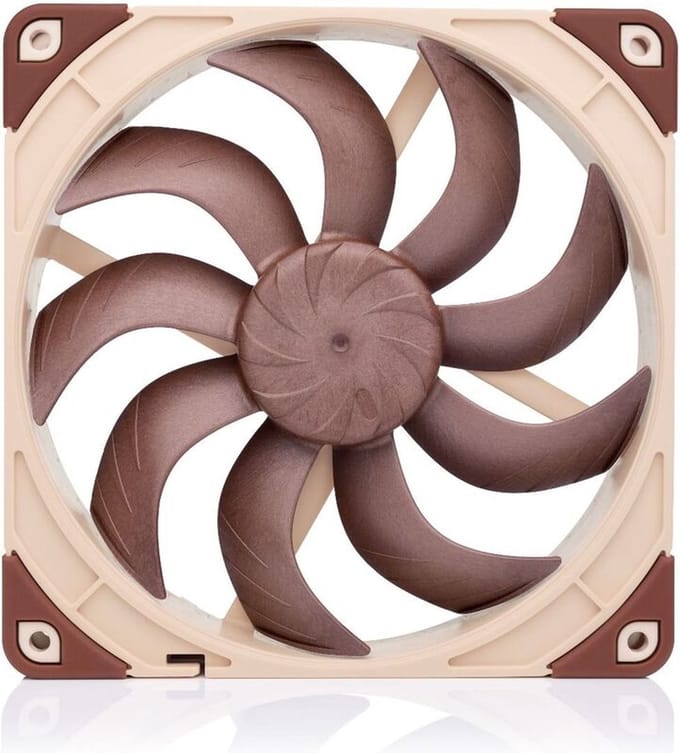 Noctua NF-A14x25 G2 PWM - Case ventilator - 140mm - Brown - 25 dBA