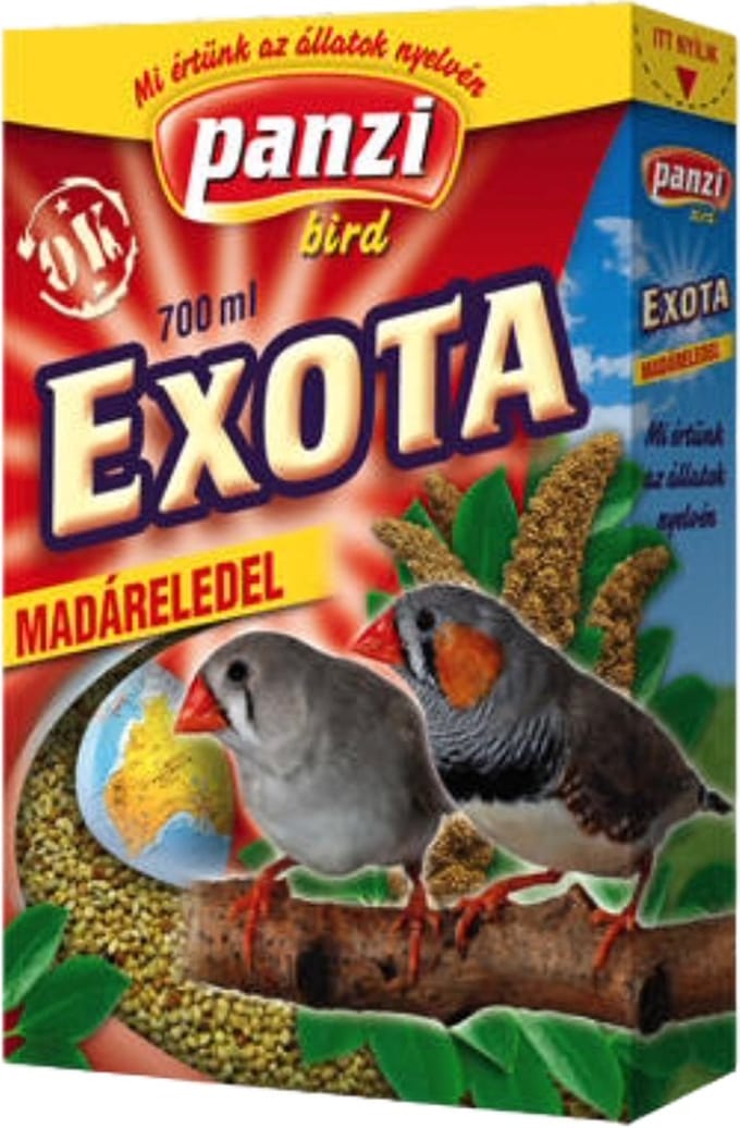 Panzi Pet - Vogelvoer - Voer voor vinken - 4 x 700ml