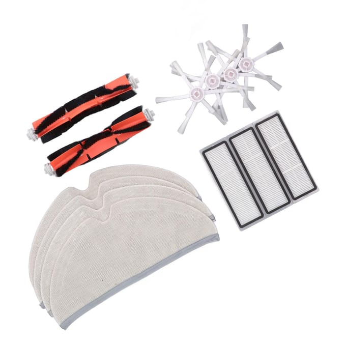 Vervangende Filter Mop Borstel Kit voor Xiaomi MIJIA 2C Veegrobot Stofzuiger Accessoires white