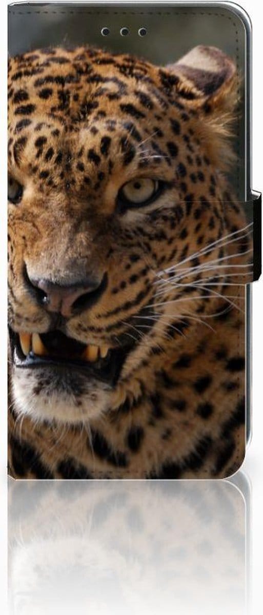 Xiaomi Mi A2 Lite Telefoonhoesje met Pasjes Luipaard