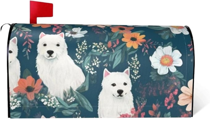 Brievenbus Cover - Post Wrap - Brievenbus Decoratie - Magnetisch Bevestigbaar - 645 x 53 cm - Wit