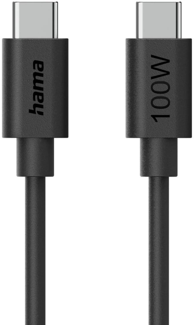 Hama 00086448 USB-C-kabel USB 2.0 USB-C stekker 1.2 m Zwart