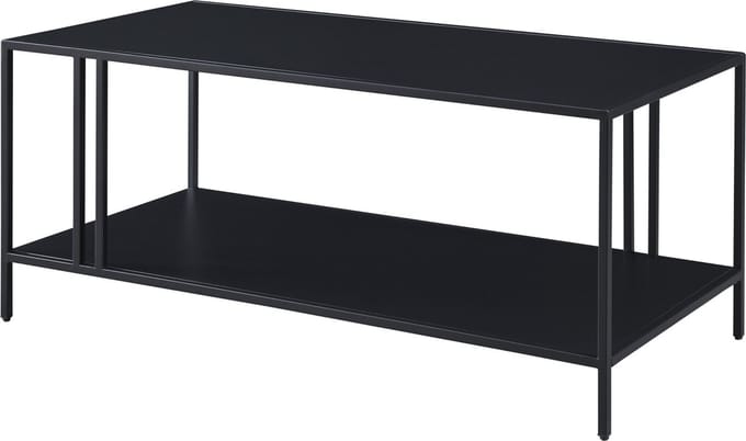 Salontafel Kumlinge metaal 47x110x55 cm zwart