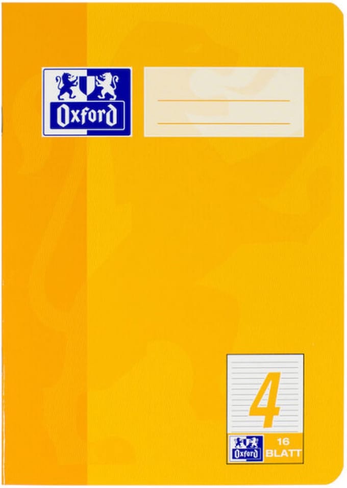 Oxford Heft A5-16 Blatt, Lin. 4