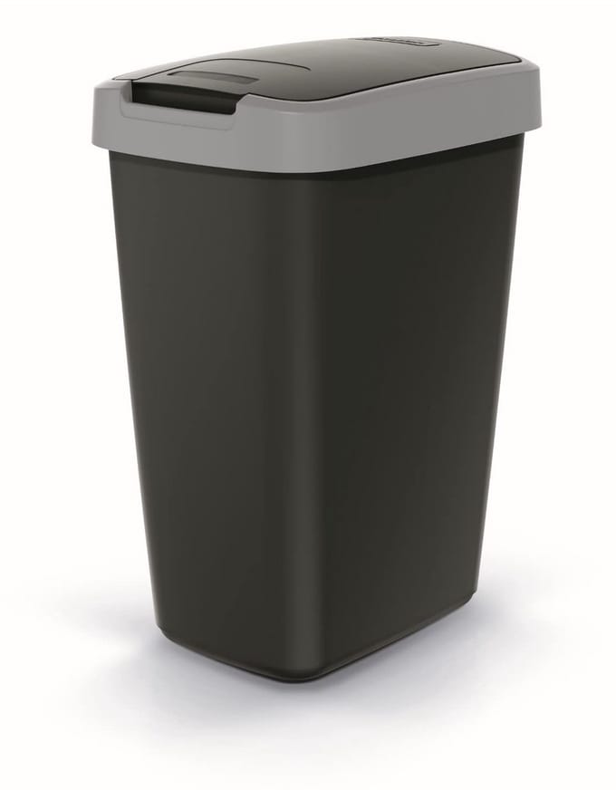 Compacte Prullenbak 12 Liter - Afvalscheiding en Minimalistisch Design