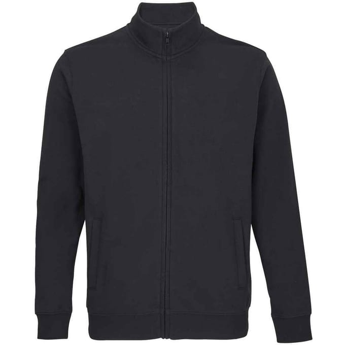 SOLS Cooper Marl Full Zip Jack voor volwassenen (Zwart)
