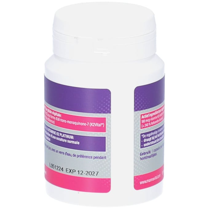 Mannavital Vitamine K2 60 Vegetarische capsules