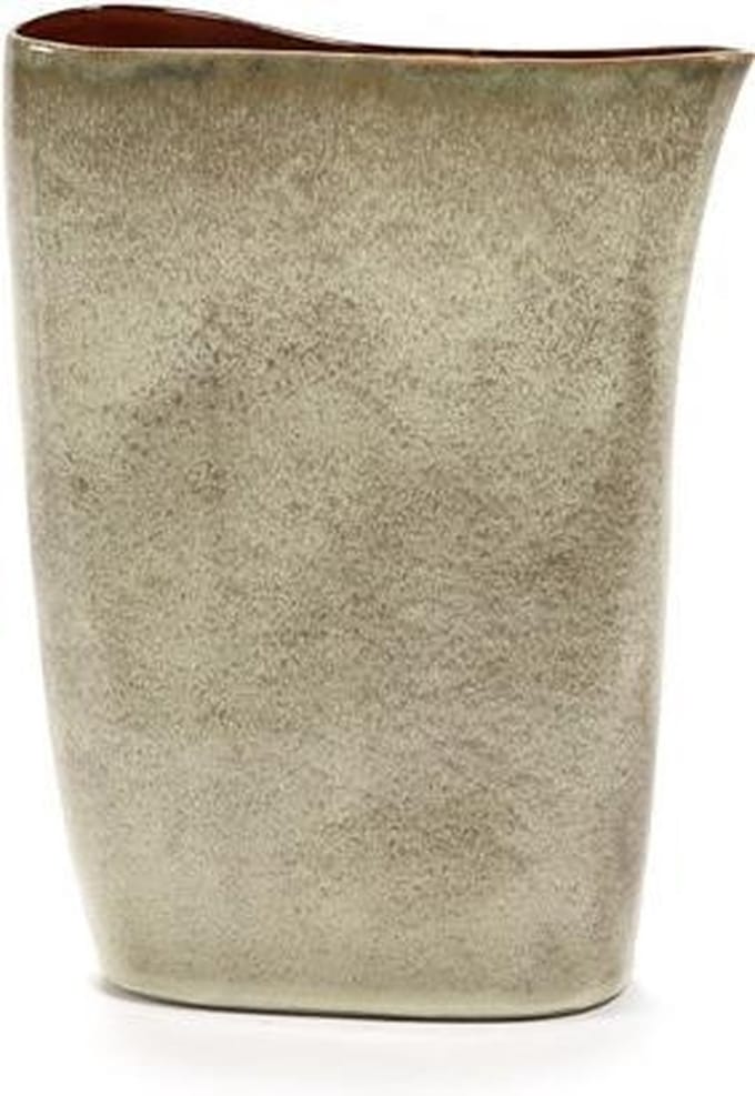 Serax Terres de Rêves by Anita Le Grelle Vaas - 26x9x33 cm - Misty Grey/Rust