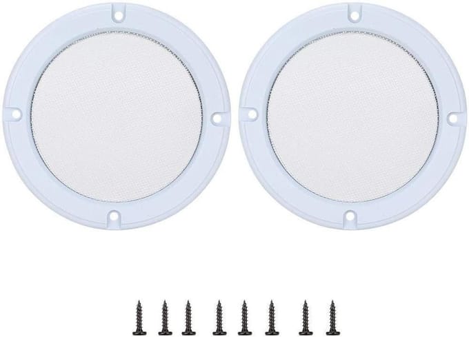 Luidsprekerrooster 2 stuks - 5 inch decoratieve cirkel voor subwoofer - audio luidspreker grill afdekking voor bescherming van luidspreker
