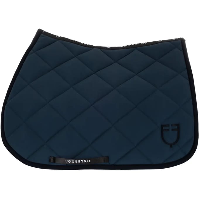 Springzadel met geborduurd logo voor paard Equestro