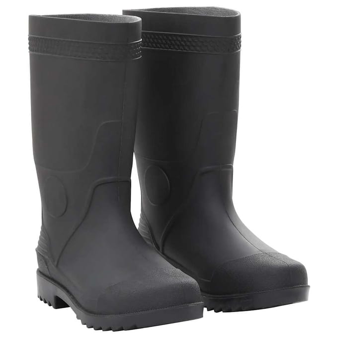 vidaXL Regenlaarzen maat 38 PVC zwart