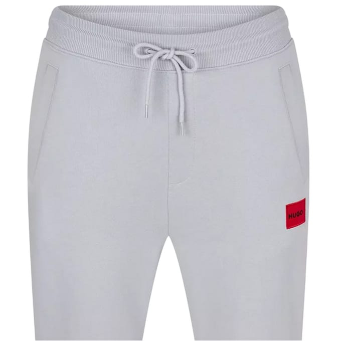 Hugo Heren Fleece Logo Relaxed Fit Joggingbroek (Medium Blauw)