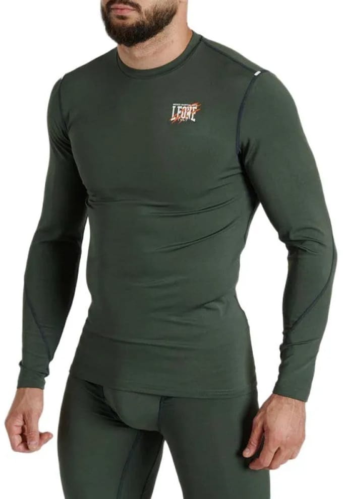Leone1947 Rashguard Primal Instinct T-shirt Met Lange Mouwen Groen M Man